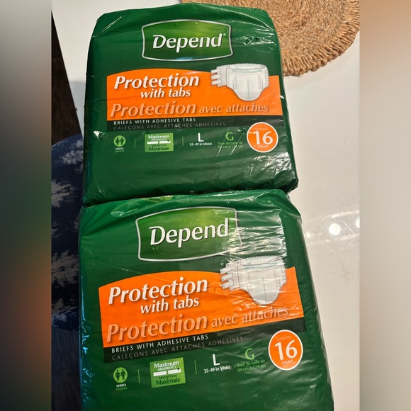 Depends Protection with Tabs - 2-Pack - Picture 1 of 3